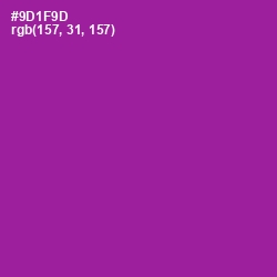 #9D1F9D - Violet Eggplant Color Image