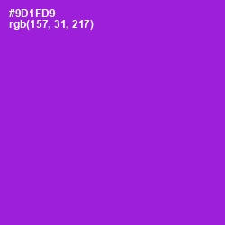 #9D1FD9 - Electric Violet Color Image