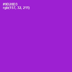 #9D20D3 - Electric Violet Color Image