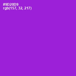 #9D20D9 - Electric Violet Color Image