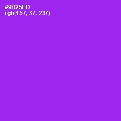 #9D25ED - Electric Violet Color Image