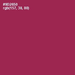 #9D2650 - Camelot Color Image