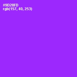 #9D28FD - Electric Violet Color Image