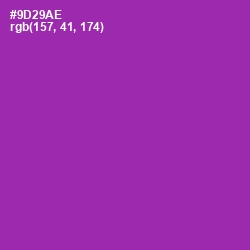 #9D29AE - Violet Eggplant Color Image