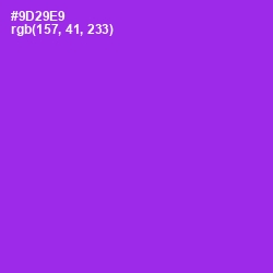 #9D29E9 - Electric Violet Color Image