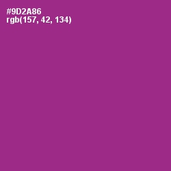 #9D2A86 - Vivid Violet Color Image