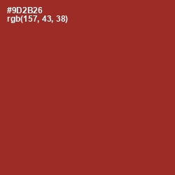 #9D2B26 - Prairie Sand Color Image