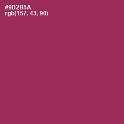 #9D2B5A - Camelot Color Image