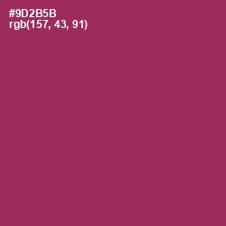 #9D2B5B - Camelot Color Image