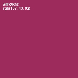 #9D2B5C - Camelot Color Image