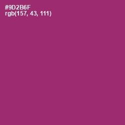 #9D2B6F - Vin Rouge Color Image