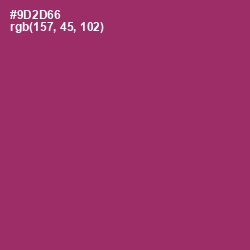 #9D2D66 - Vin Rouge Color Image