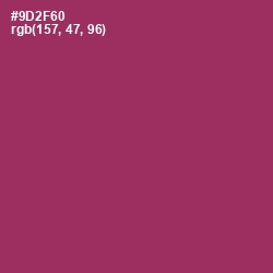 #9D2F60 - Vin Rouge Color Image