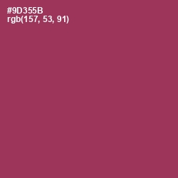 #9D355B - Camelot Color Image