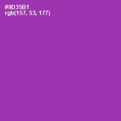 #9D35B1 - Violet Eggplant Color Image