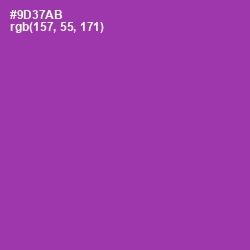 #9D37AB - Vivid Violet Color Image