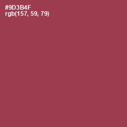 #9D3B4F - Camelot Color Image