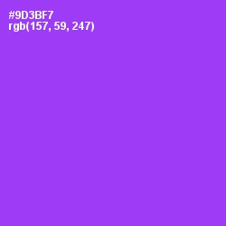 #9D3BF7 - Electric Violet Color Image