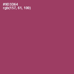 #9D3D64 - Vin Rouge Color Image