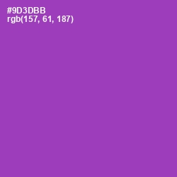 #9D3DBB - Vivid Violet Color Image