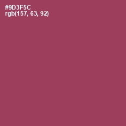 #9D3F5C - Camelot Color Image