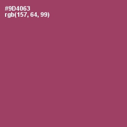 #9D4063 - Cannon Pink Color Image