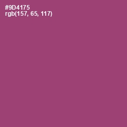 #9D4175 - Cannon Pink Color Image