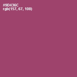 #9D436C - Cannon Pink Color Image