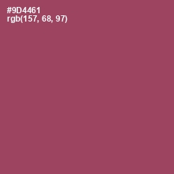 #9D4461 - Cannon Pink Color Image