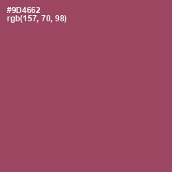 #9D4662 - Cannon Pink Color Image