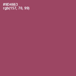 #9D4663 - Cannon Pink Color Image