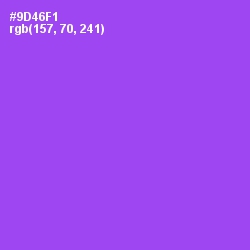 #9D46F1 - Medium Purple Color Image