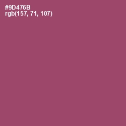 #9D476B - Cannon Pink Color Image