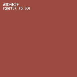 #9D4B3F - Potters Clay Color Image