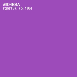 #9D4BBA - Wisteria Color Image