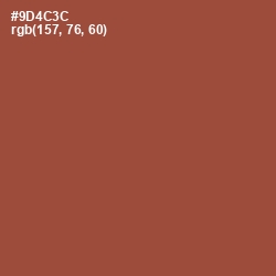 #9D4C3C - Potters Clay Color Image