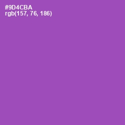 #9D4CBA - Wisteria Color Image