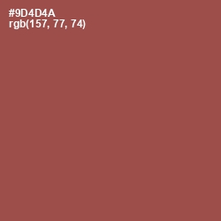 #9D4D4A - Copper Rust Color Image