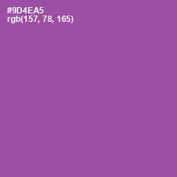 #9D4EA5 - Trendy Pink Color Image