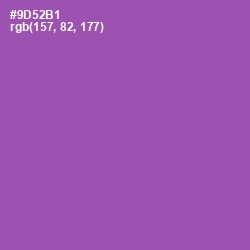 #9D52B1 - Wisteria Color Image