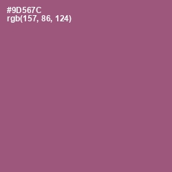 #9D567C - Cannon Pink Color Image