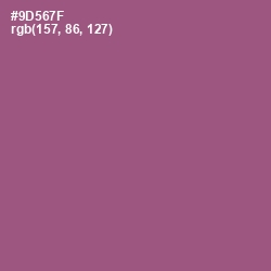 #9D567F - Cannon Pink Color Image
