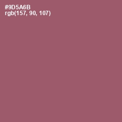 #9D5A6B - Cannon Pink Color Image