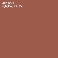 #9D5C4B - Sepia Skin Color Image