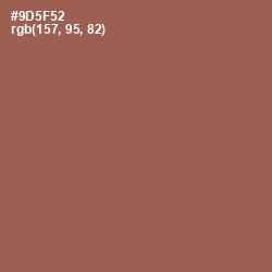 #9D5F52 - Sepia Skin Color Image