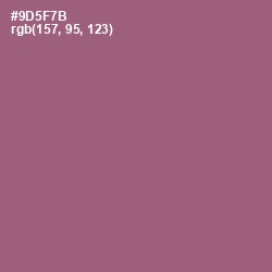 #9D5F7B - Cannon Pink Color Image