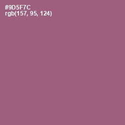 #9D5F7C - Cannon Pink Color Image