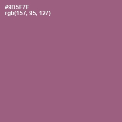 #9D5F7F - Cannon Pink Color Image