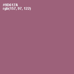 #9D617A - Copper Rose Color Image