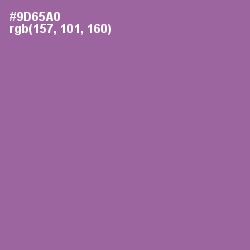 #9D65A0 - Wisteria Color Image